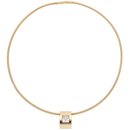Vintage Chopard Happy Sport Diamond Pendant Necklace