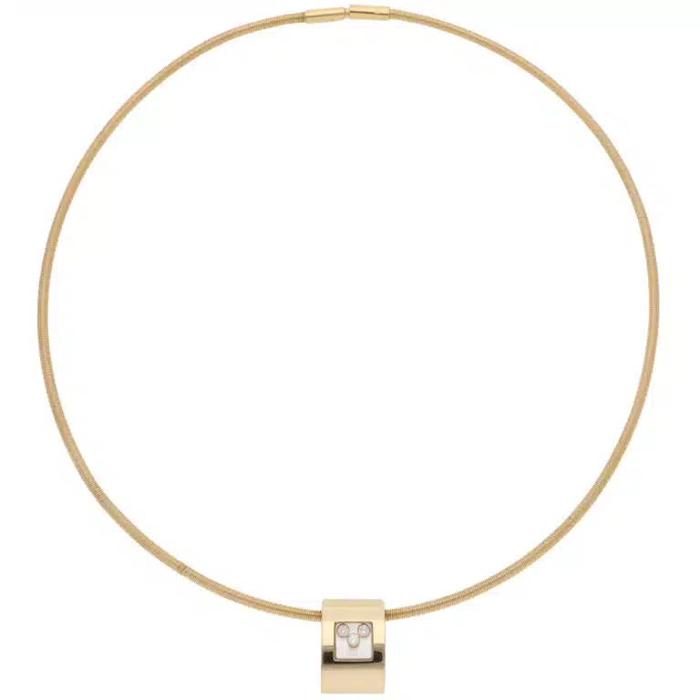 Vintage Chopard Happy Sport Diamond Pendant Necklace