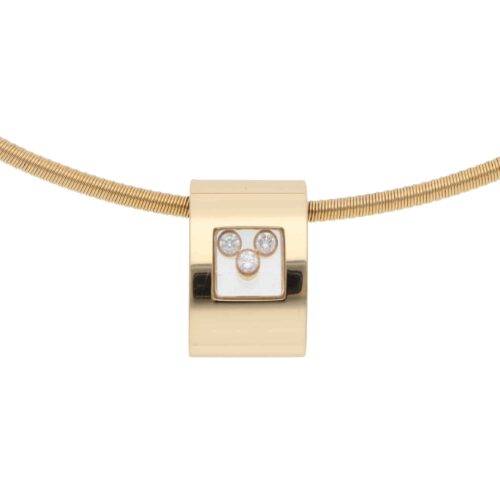 Vintage Chopard Happy Sport Diamond Pendant Necklace