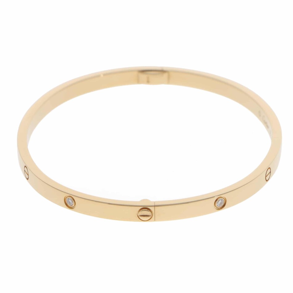 Vintage Cartier Six Diamonds LOVE Bracelet SM in Yellow Gold