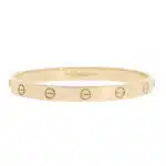 Vintage Cartier LOVE Bracelet in Yellow Gold, Size 19