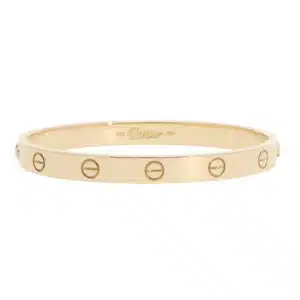 Vintage Cartier LOVE Bracelet in Yellow Gold, Size 19