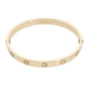 Vintage Cartier LOVE Bracelet in Yellow Gold, Size 19