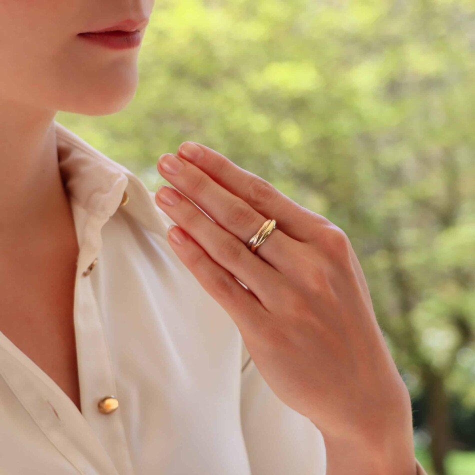 Vintage Cartier Trinity Ring SM in Gold, Size 53