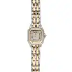 Vintage Cartier Panthère steel and yellow gold wristwatch
