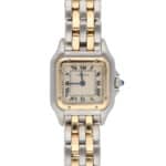 Vintage Cartier Panthère Steel and Yellow Gold Wristwatch