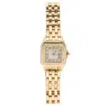 Vintage Cartier Panthère gold wristwatch with diamond-set bezel