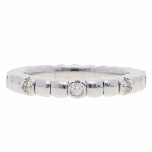 Contemporary Diamond Flex Ring in White Gold