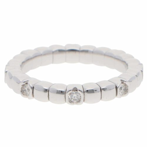 Contemporary Diamond Flex Ring in White Gold