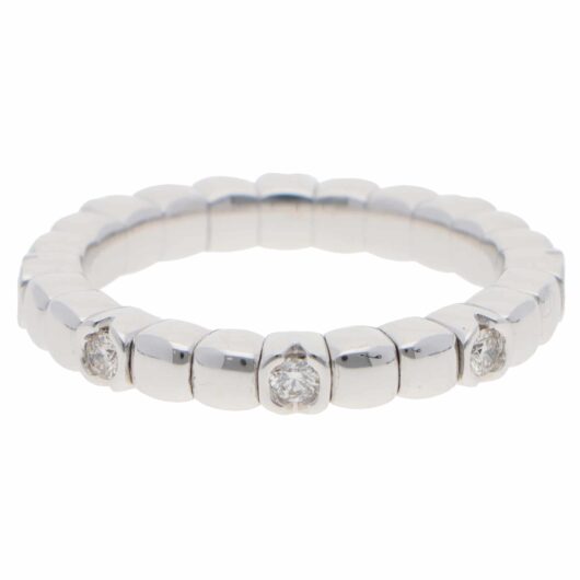 Contemporary Diamond Flex Ring in White Gold