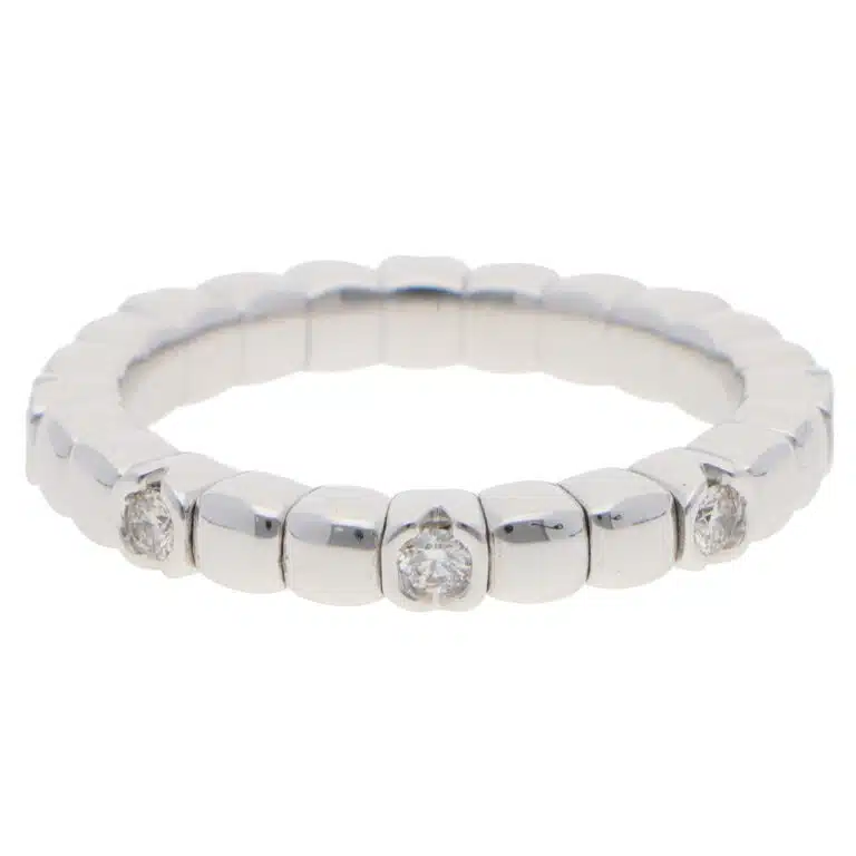 Contemporary Diamond Flex Ring in White Gold