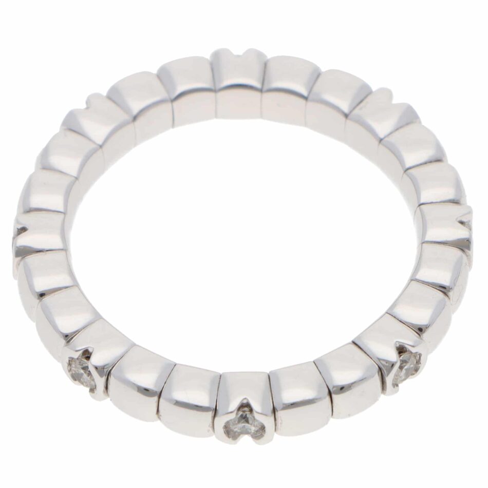 Contemporary Diamond Flex Ring in White Gold