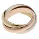 Vintage Cartier Trinity Ring Semi LM in Gold, Size 54