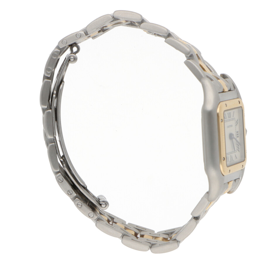 Vintage Cartier Panthere Steel and 1 Row Gold Watch