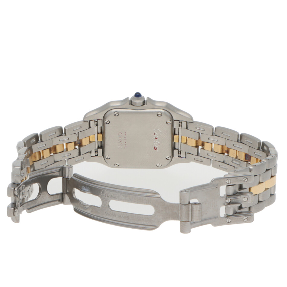 Vintage Cartier Panthere Steel and 1 Row Gold Watch