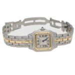 Vintage Cartier Panthere Steel and 1 Row Gold Watch