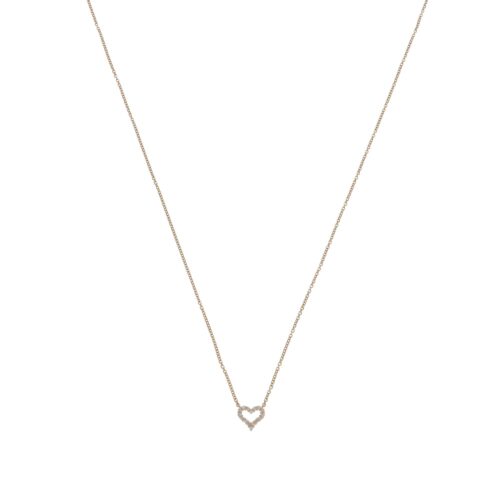 Vintage Tiffany & Co. Diamond Heart Mini Pendant Necklace