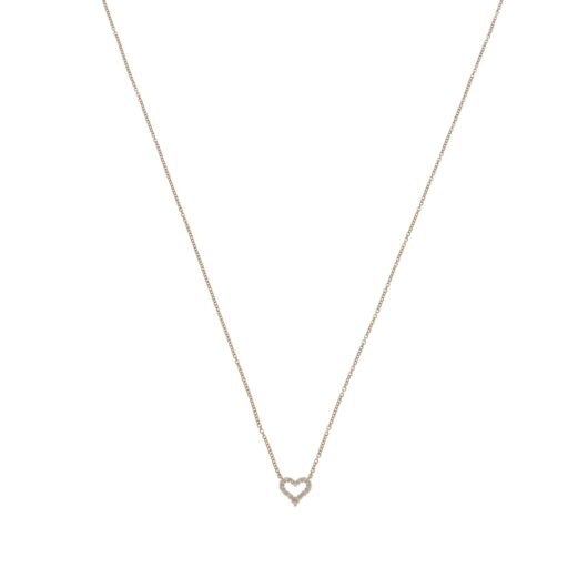 Vintage Tiffany & Co. Diamond Heart Mini Pendant Necklace