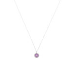 Vintage Mauboussin Amethyst and Diamond Pendant Necklace