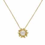 Vintage Tiffany & Co. Kiss Around Pearl Necklace in Yellow Gold