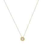 Vintage Tiffany & Co. Kiss Around Pearl Necklace in Yellow Gold
