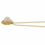 Vintage Tiffany & Co. Kiss Around Pearl Necklace in Yellow Gold
