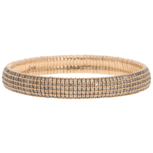 Contemporary Diamond Flex Bracelet in Rose Gold