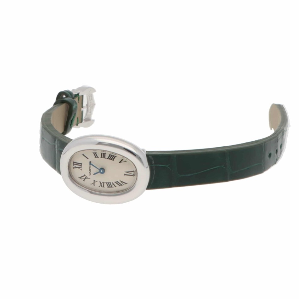 Vintage Cartier Mini Baignoire White Gold Quartz Watch