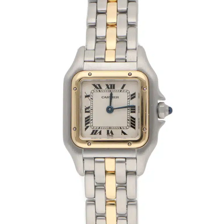 Vintage Cartier Panthere Steel and 1 Row Gold Watch