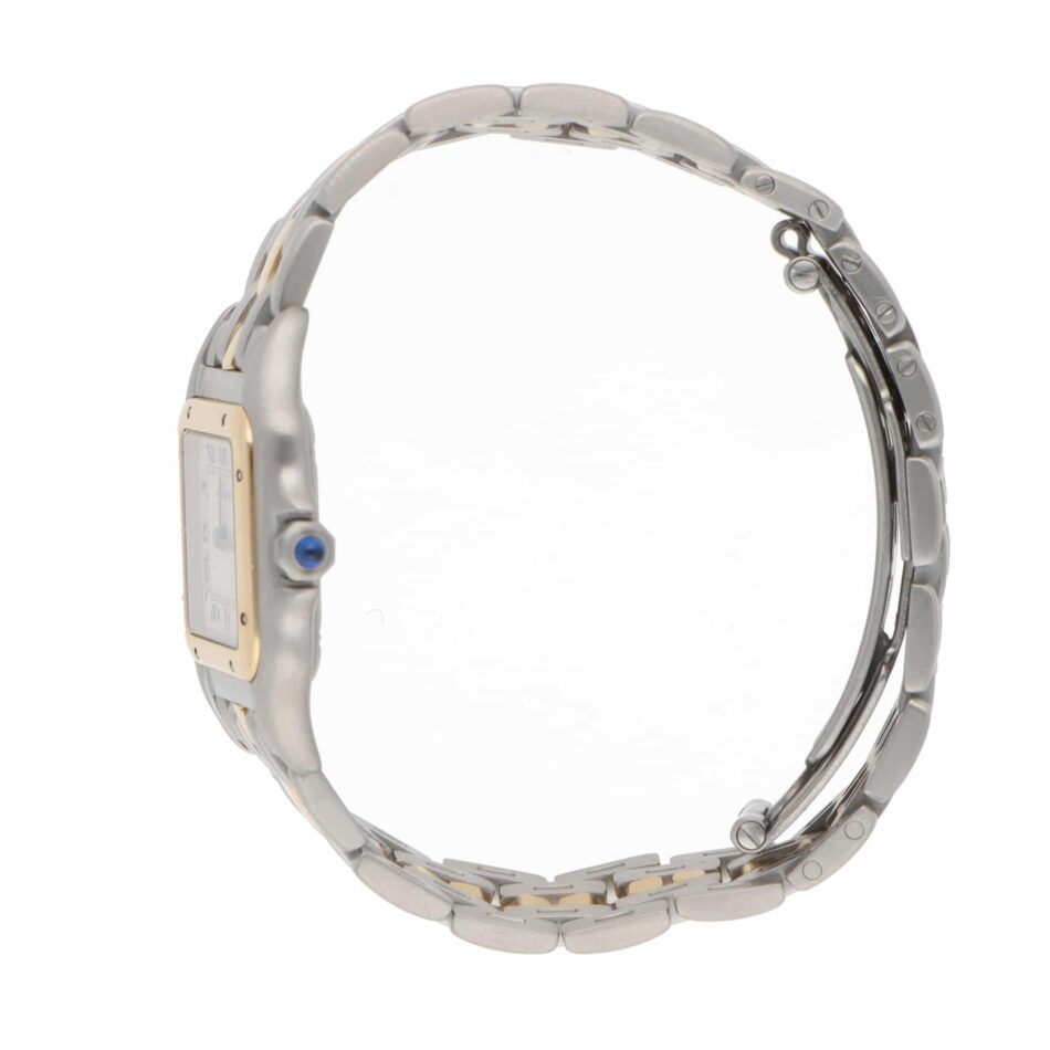 Vintage Cartier Panthere Steel and 1 Row Gold Watch