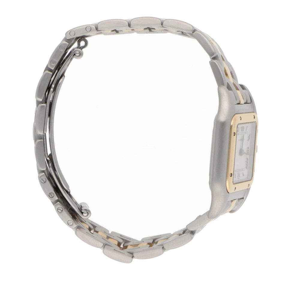 Vintage Cartier Panthere Steel and 1 Row Gold Watch