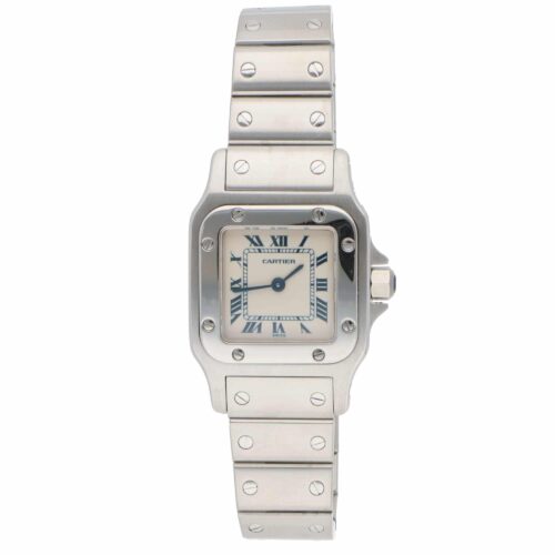 Vintage Cartier Santos Galbee Steel Watch