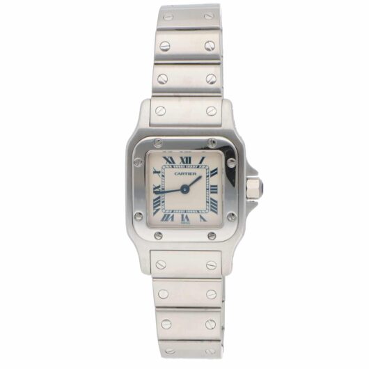 Vintage Cartier Santos Galbee Steel Watch