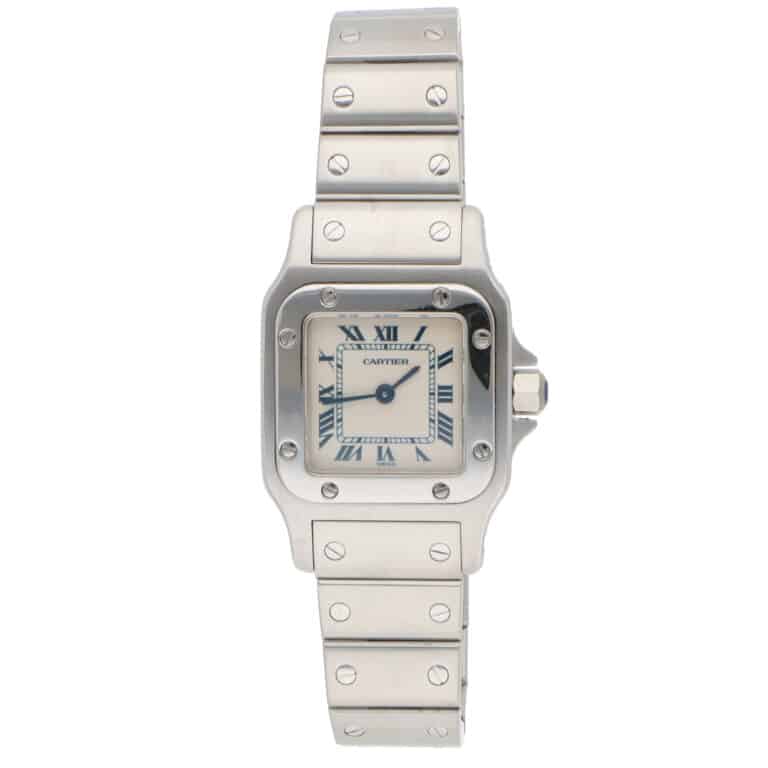 Vintage Cartier Santos Galbee Steel Watch