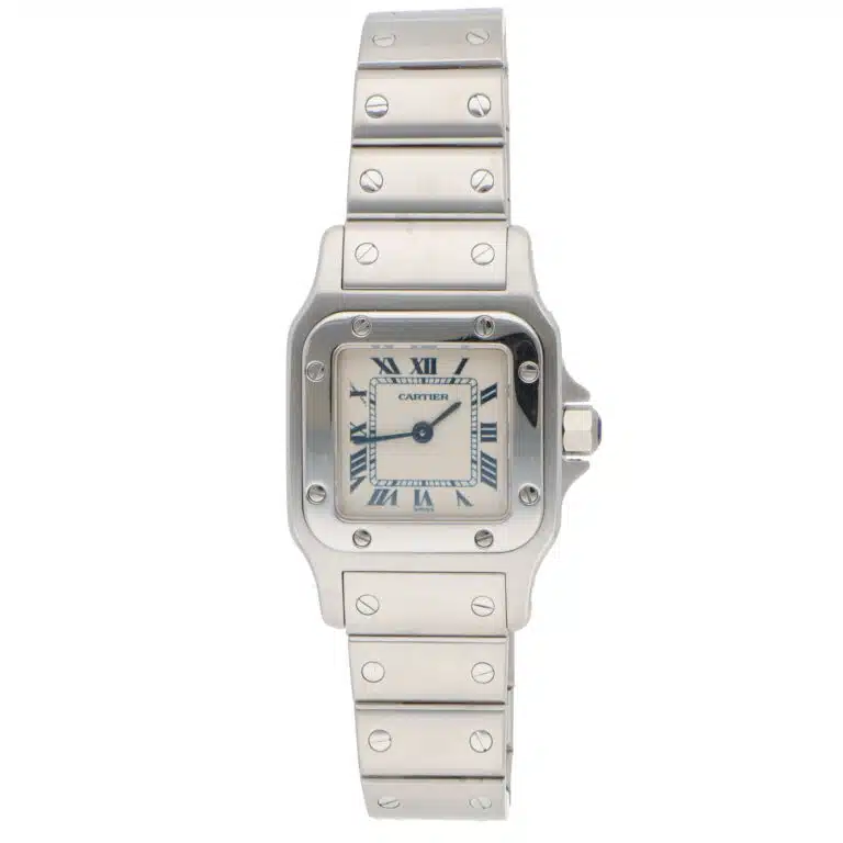 Vintage Cartier Santos Galbee Steel Watch