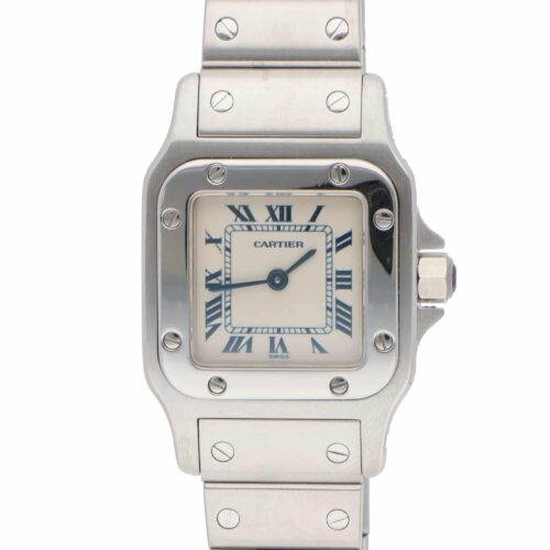 Vintage Cartier Santos Galbee Steel Watch