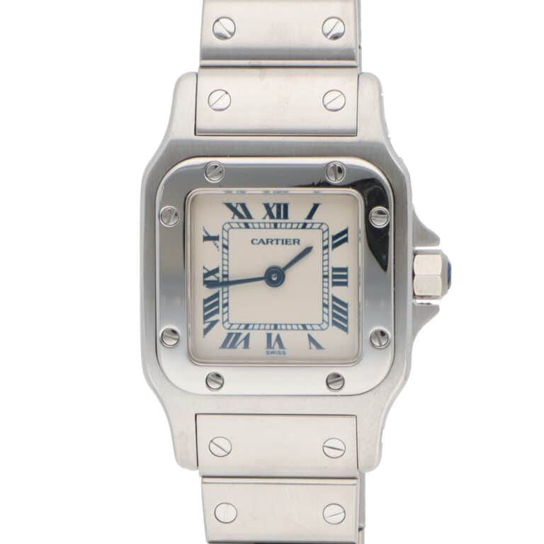 Vintage Cartier Santos Galbee Steel Watch