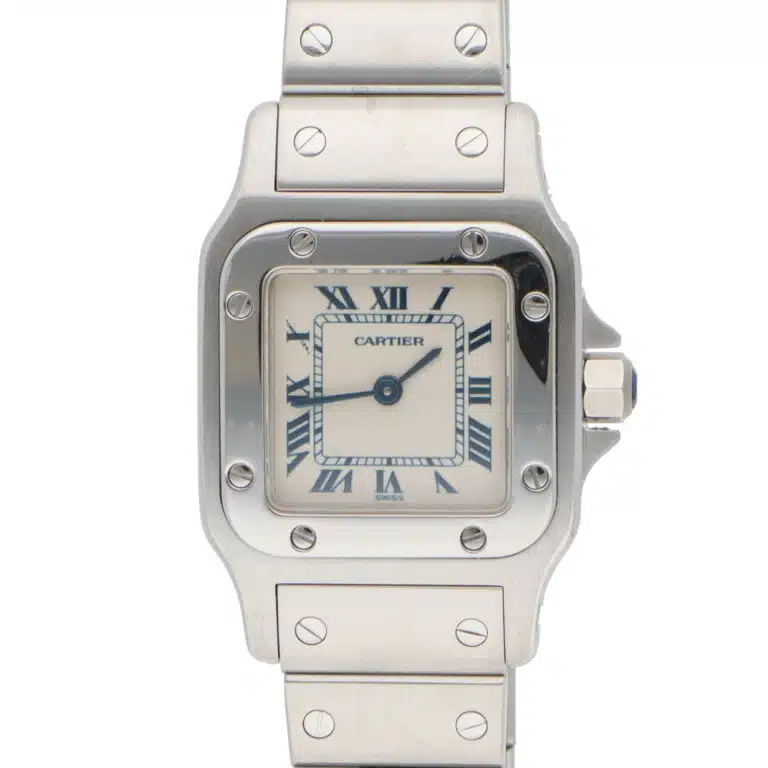 Vintage Cartier Santos Galbee Steel Watch