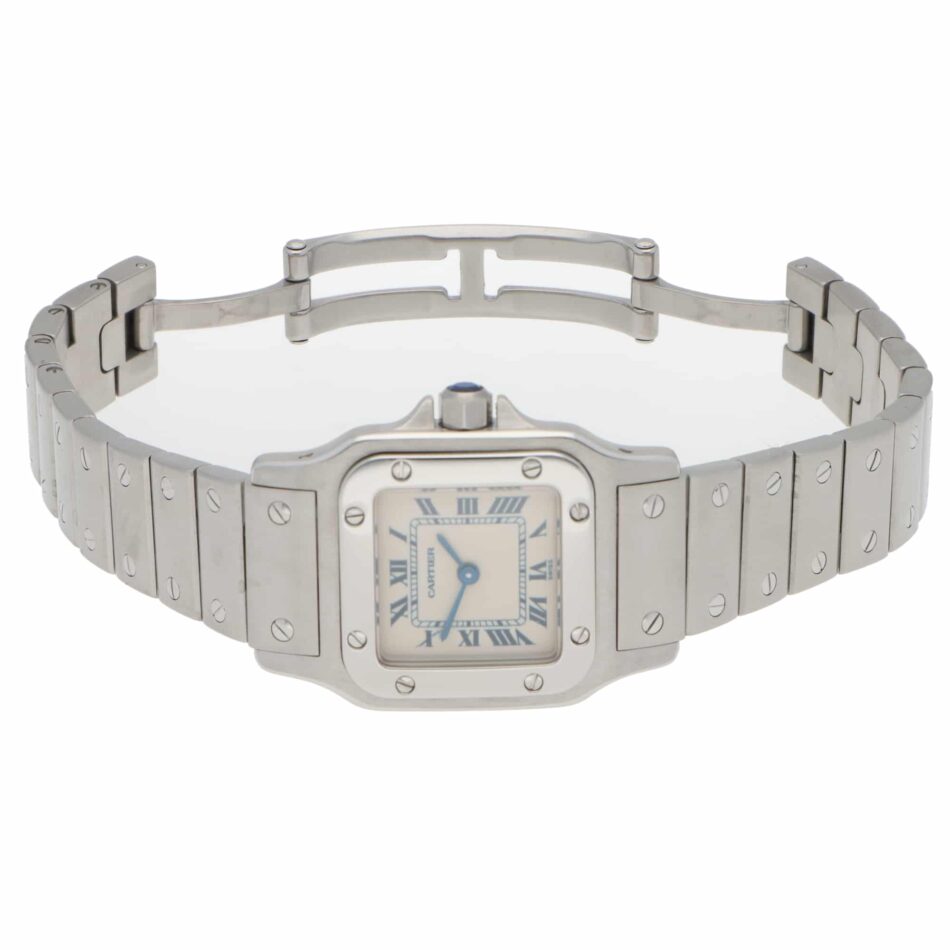 Vintage Cartier Santos Galbee Steel Watch