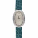 Vintage Cartier Mini Baignore Whie Gold and Diamond Watch