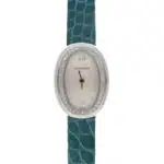 Vintage Cartier Mini Baignore Whie Gold and Diamond Watch
