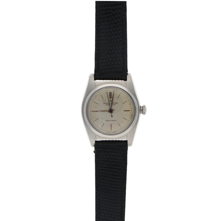 Vintage 1943 Rolex Oyster Bubble Back Steel Automatic Watch