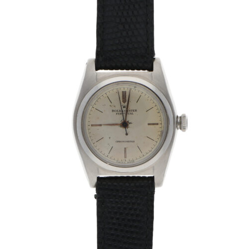 Vintage 1943 Rolex Oyster Bubble Back Steel Automatic Watch