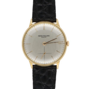 Vintage Patek Philippe 18ct Gold 34mm Manual Wind Watch Ref 3420