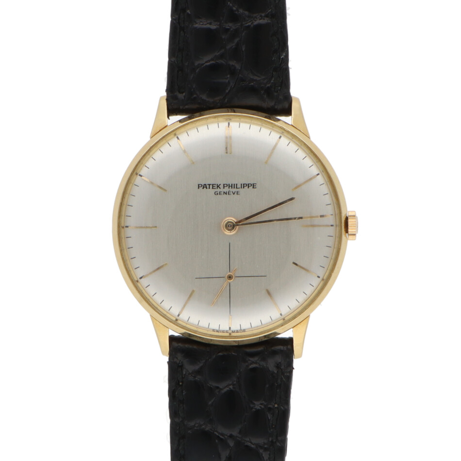 Vintage Patek Philippe 18ct Gold 34mm Manual Wind Watch Ref 3420