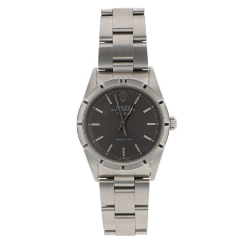 Vintage 1991 Rolex Air King Precision Watch Grey 34mm Dial