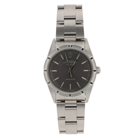 Vintage 1991 Rolex Air King Precision Watch Grey 34mm Dial