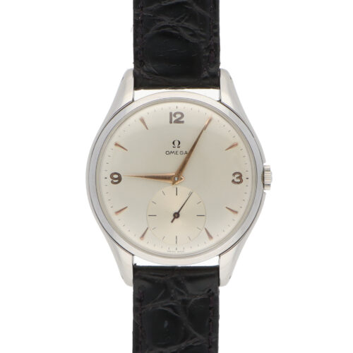 Vintage 1955 Omega Jumbo Stainless Steel Manual Wind Watch