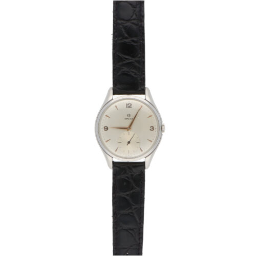 Vintage 1955 Omega Jumbo Stainless Steel Manual Wind Watch