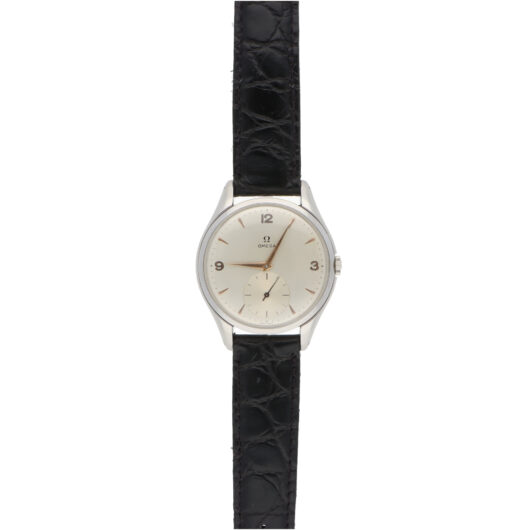 Vintage 1955 Omega Jumbo Stainless Steel Manual Wind Watch